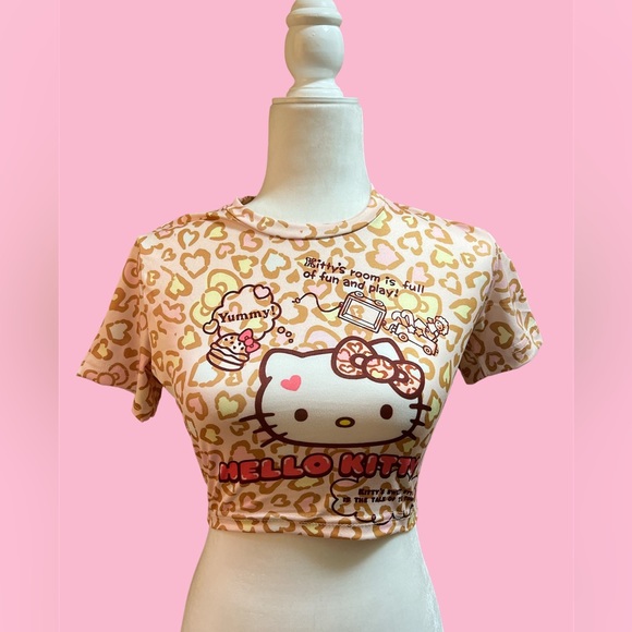 Hello Kitty Tops - Hello Kitty Crop Top